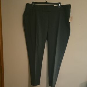 New St John's Women's Size 3x Gray Comfort Stretch Mid-Rise Legging Pull On Pant